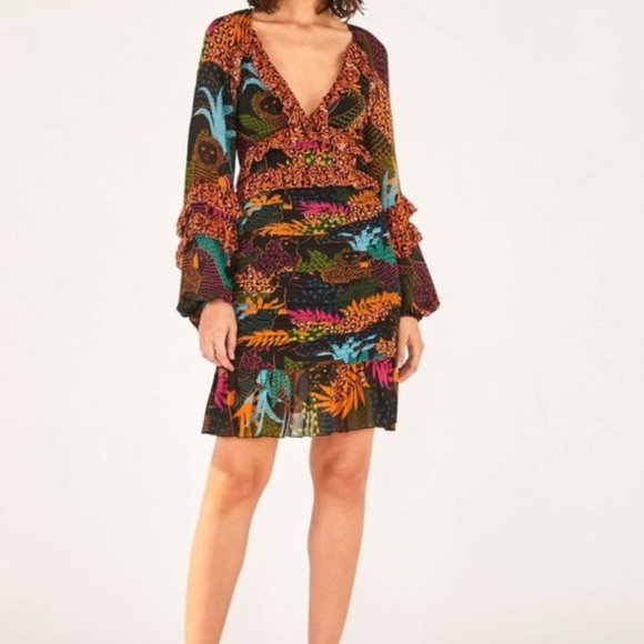 FARM Rio Dresses & Skirts - New FARM Rio Jungle Pop Mini Dress Size XS